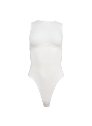 Fleur Du Mal Hourglass Rib Bodysuit | Ivory
