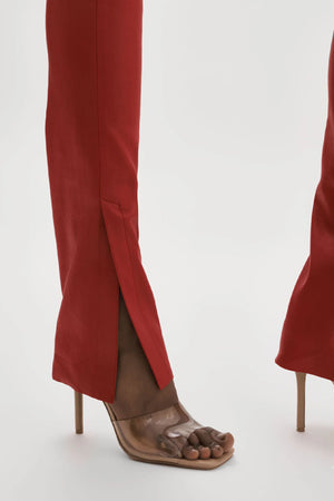 LaMarque Dawn Stretch Leather Pant | Ruby Red