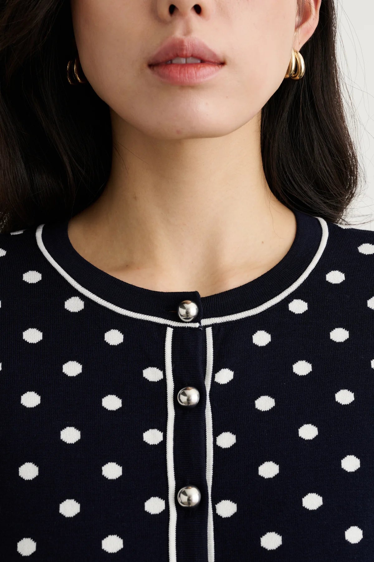 Xandra Long Sleeve Cardigan | Midnight