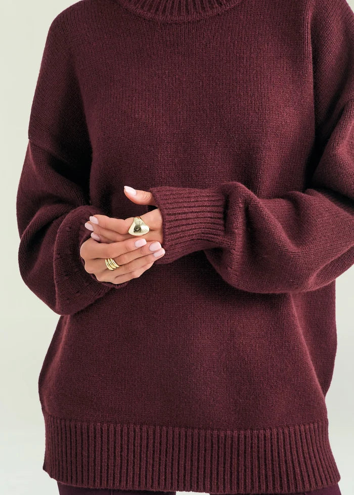 Amal Sweater | Bordeaux