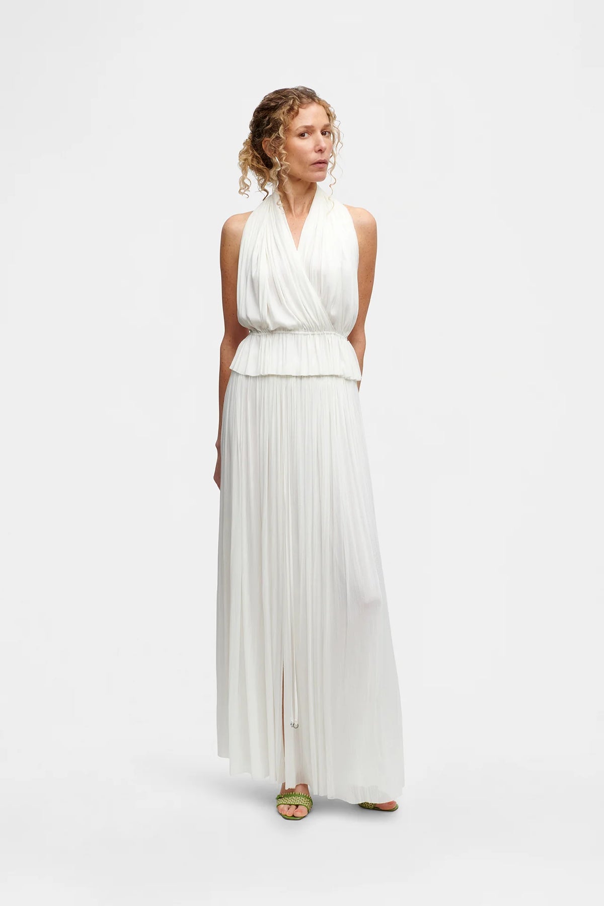 Silk Tulle Skirt | White