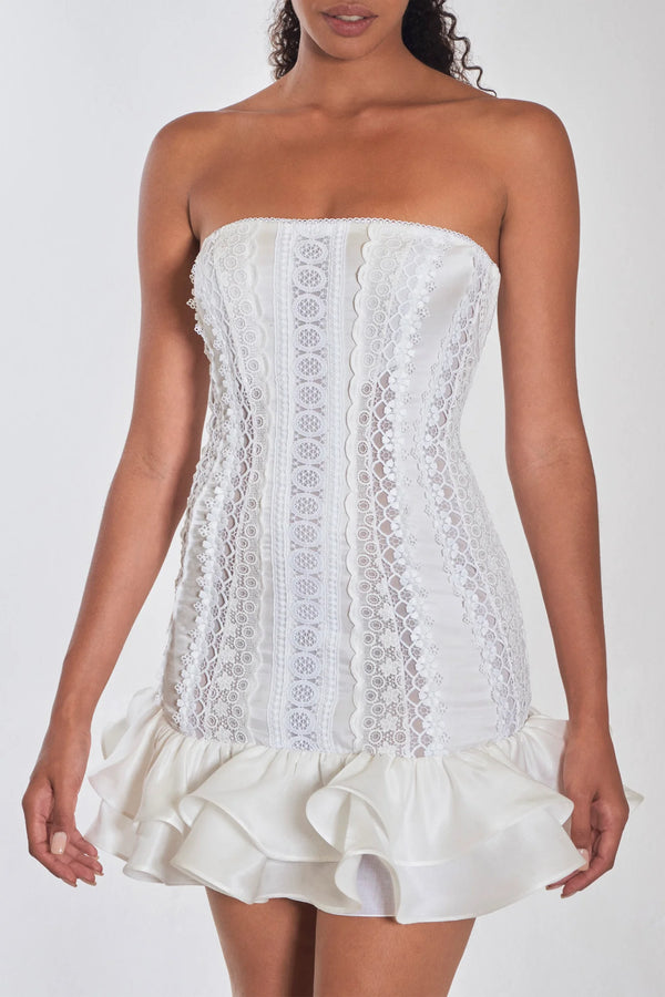 Charo Ruiz Pralle Short Dress | White