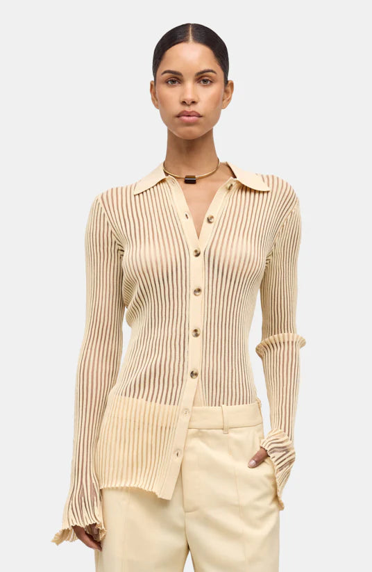 Ronny Kobo Denzel Cardigan | Custard