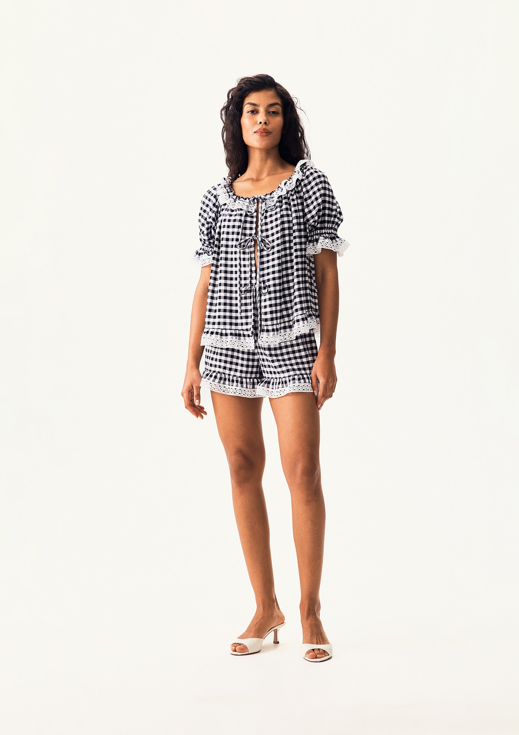 Romantica Gingham Set | Black