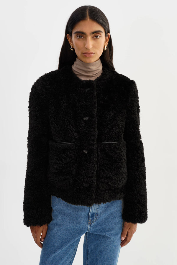 LaMarque Emilia Sherpa Jacket | Black
