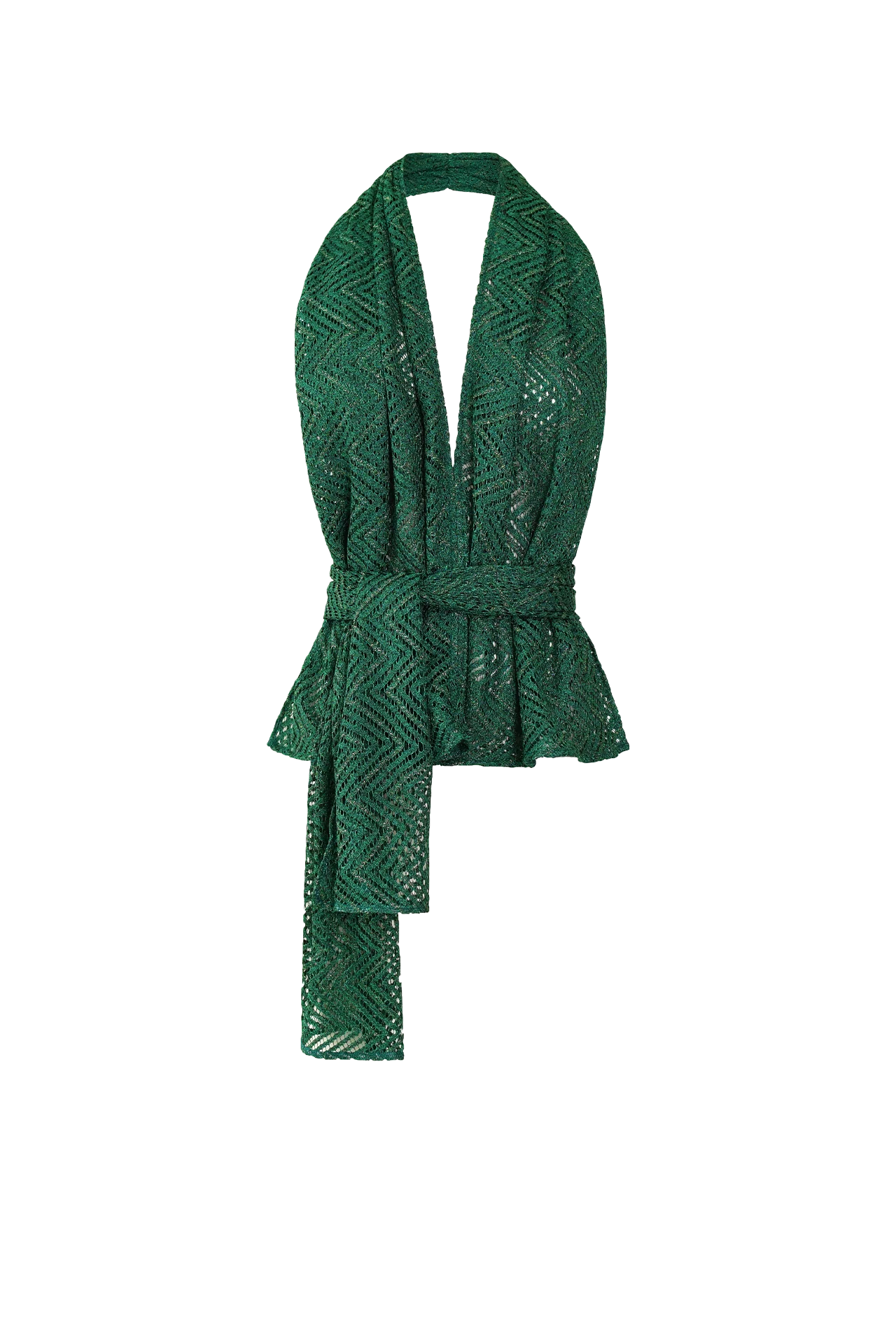 Knit Scarf Top | Green