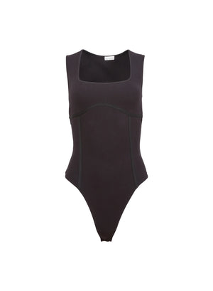 Fleur Du Mal Organic Cotton Scoop Neck Bodysuit