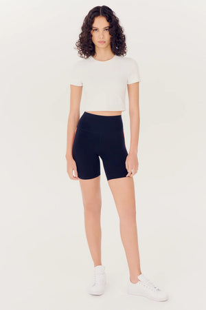 Splits 59 Airweight Short Sleeve Crop | White