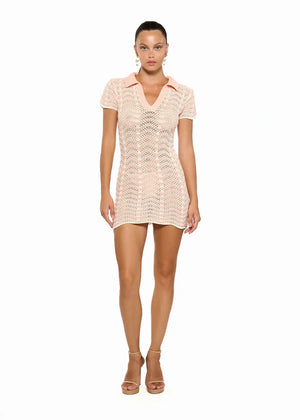 Bananhot Coco Knitted Mini Dress | Peach