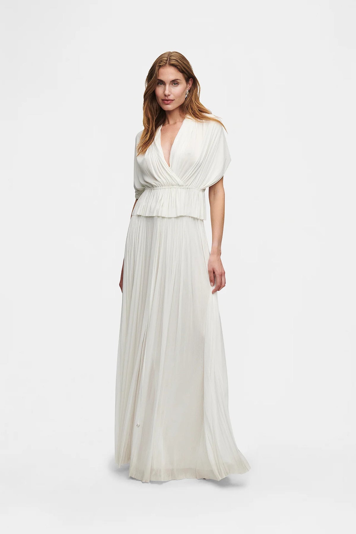 Silk Tulle Top | White