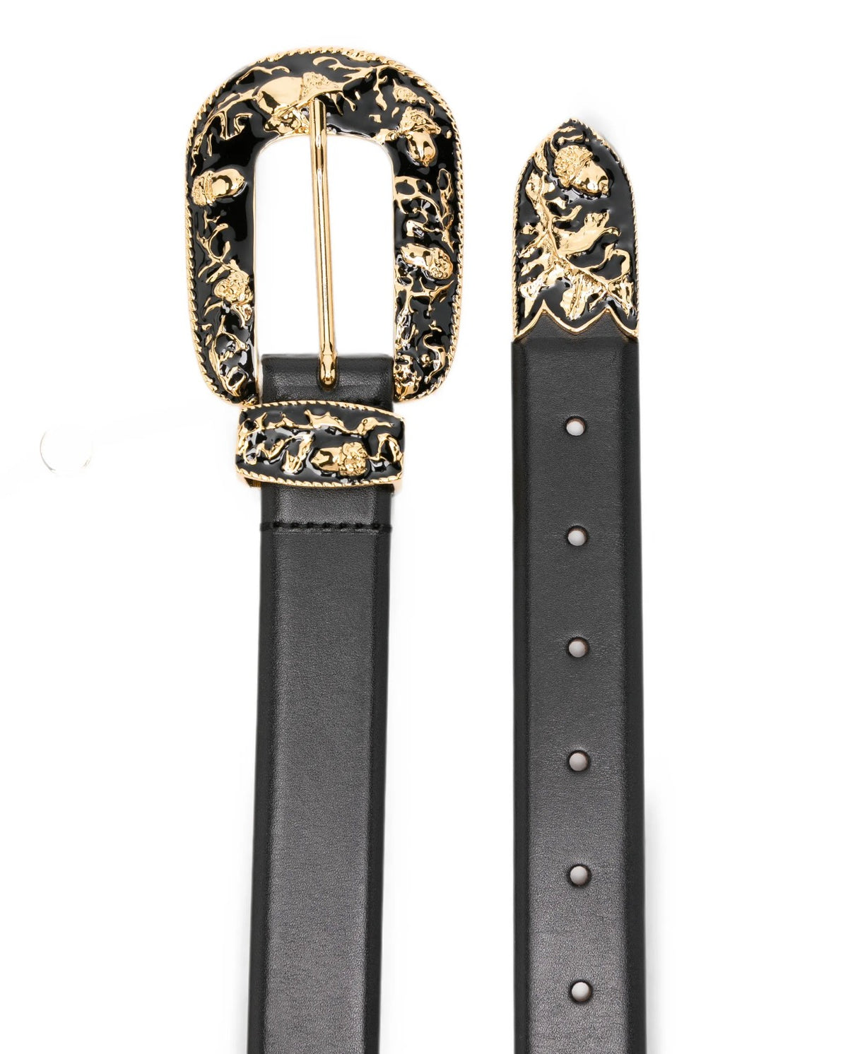 Vendome Belt | Black & Gold