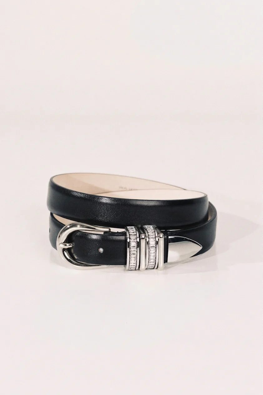 Hollyhock Crystal | Black/Silver