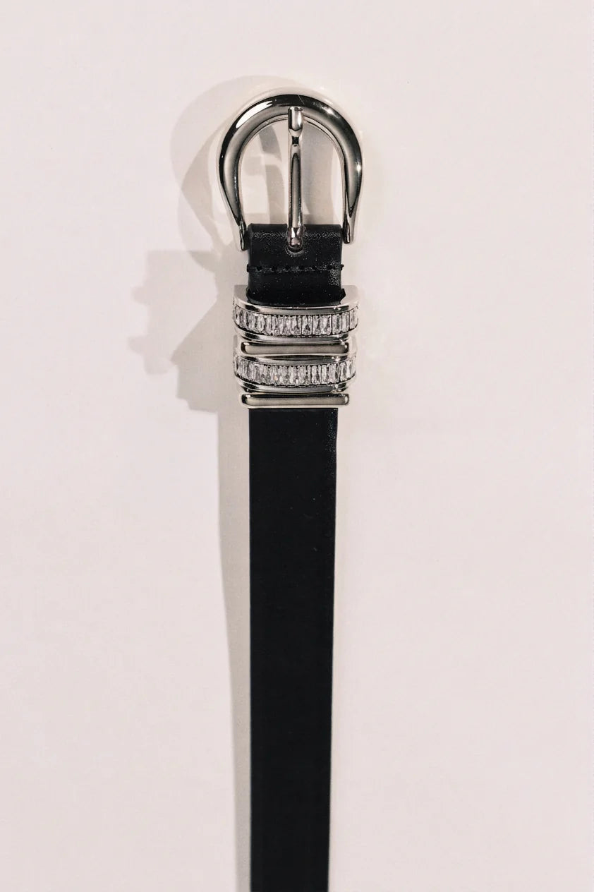 Hollyhock Crystal | Black/Silver