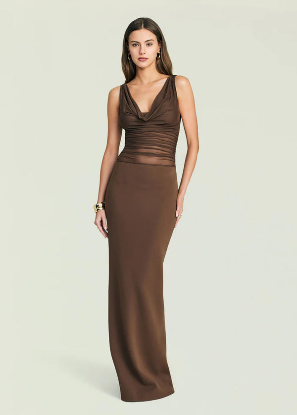 Seroya Marla Maxi Dress | Sable Brown