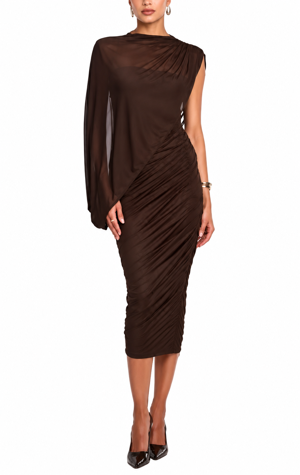 Jaia Mesh Dress | Espresso