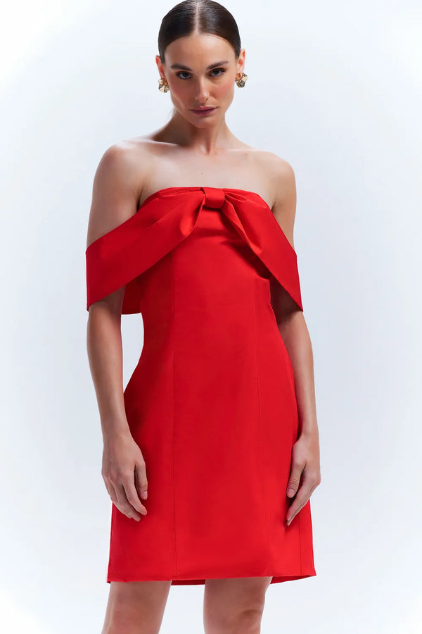 Lalibela Sant Anna Short Dress | Red