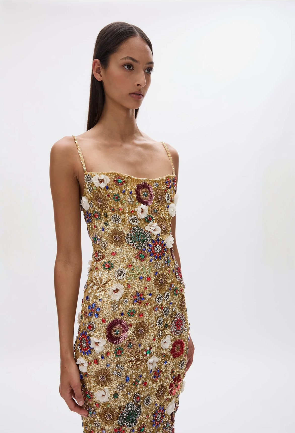 Francesa Dress | Gold