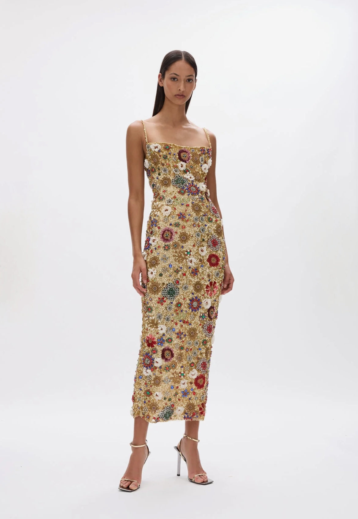 Francesa Dress | Gold
