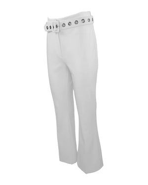 Theo Gaia Grommet Belt Cropped Boot Pant
