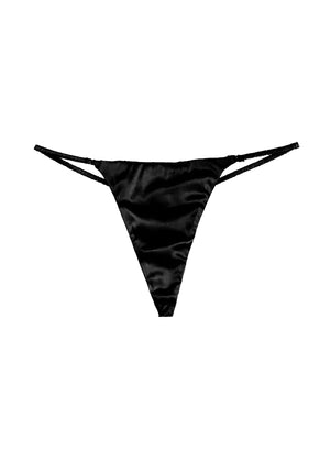 Fleur Du Mal Luxe V-String | Black