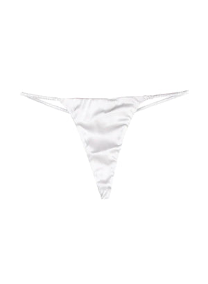 Fleur Du Mal Luxe V-String | Ivory