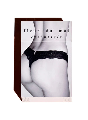 Fleur Du Mal Charlotte Seamless Thong | Black