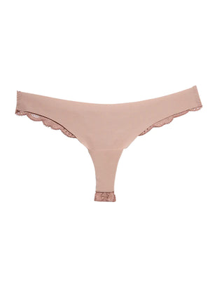 Fleur Du Mal Charlotte Seamless Thong | Tan