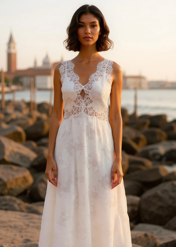 Cami NYC Larysa Midi Dress | Macadamia