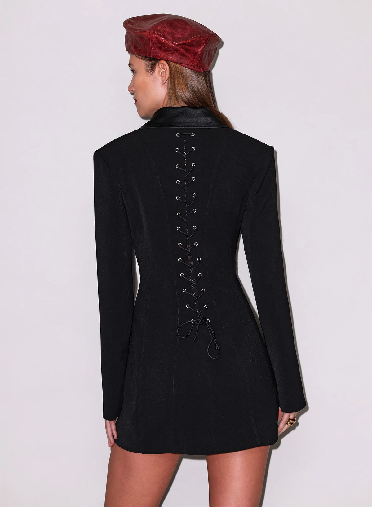 Black Tailored Blazer Dress