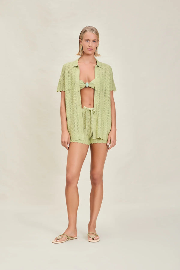 Devon Windsor Irene Shirt | Matcha