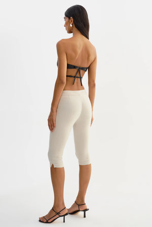 LaMarque Katya Faux Leather Open Back Strapless Top