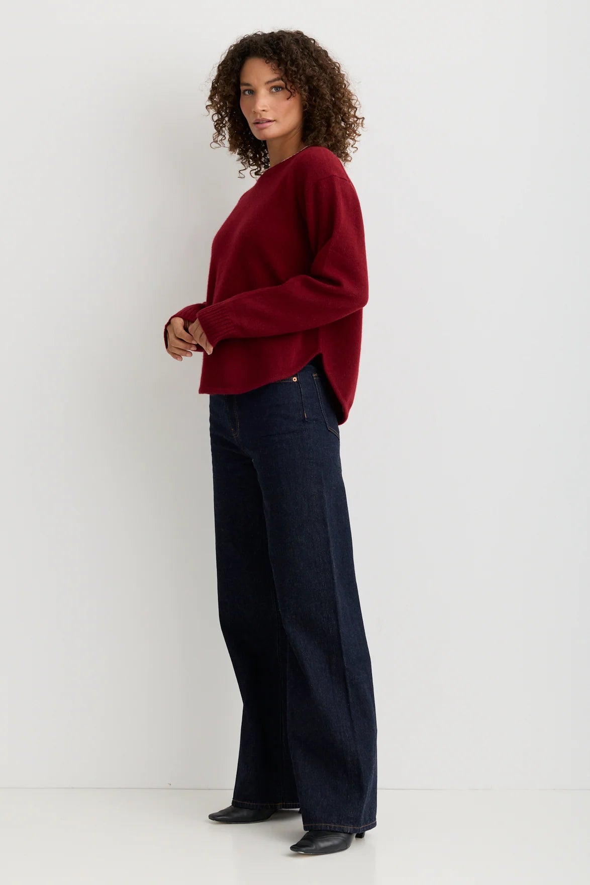 Briar Cashmere Crewneck | Currant
