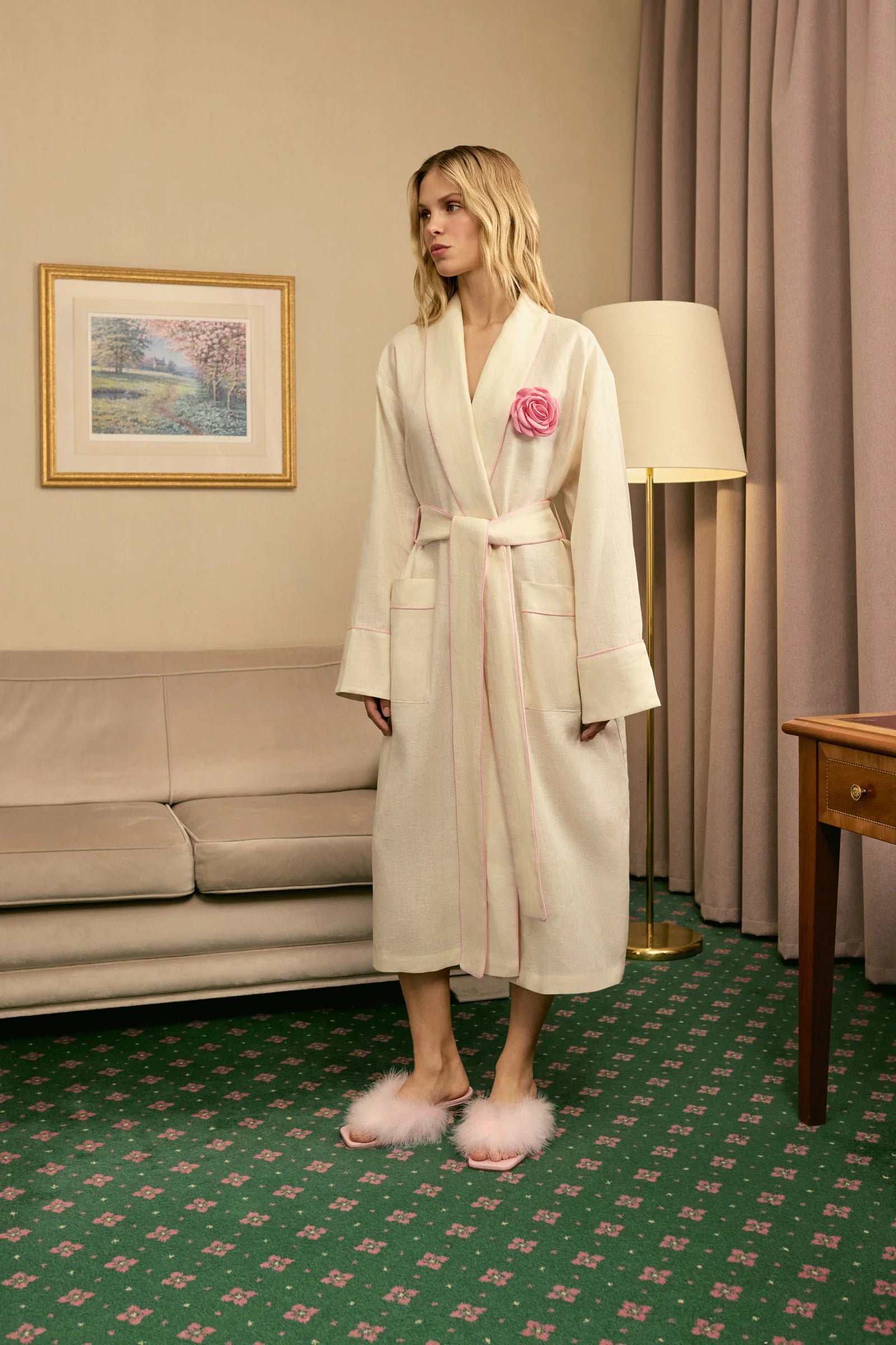 The Rose Linen Robe | Milk