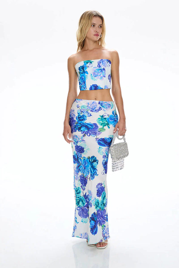 Cin Cin Miami Maxi Skirt | Flamenco Blue