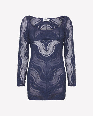 Charo Ruiz Coral Mini Dress | Navy