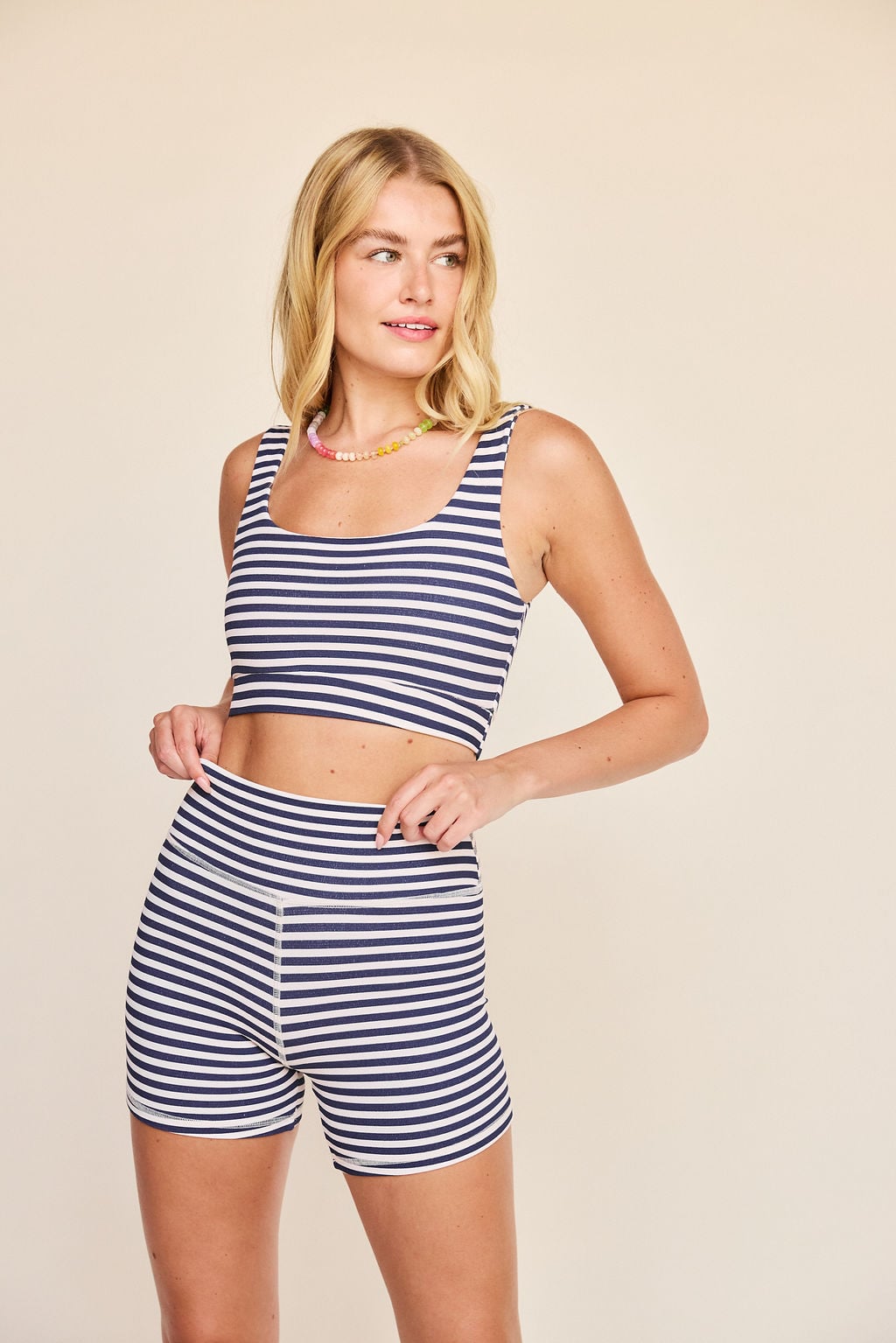 Sparrow Short | Navy Stripe
