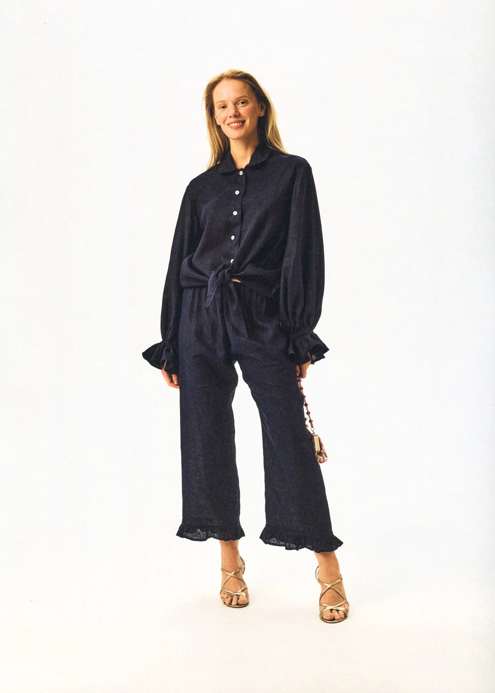 Rumba Linen Lounge Set | Navy