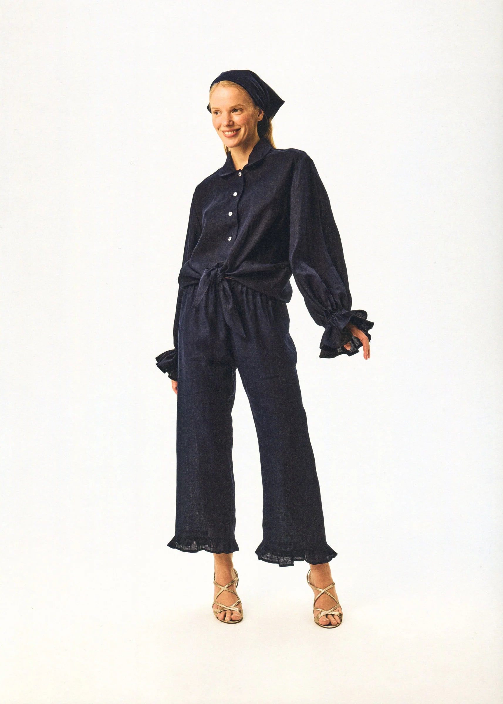 Rumba Linen Lounge Set | Navy