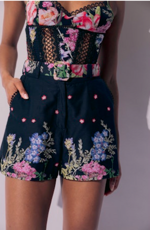 Charo Ruiz Pansy Shorts | Black
