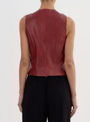 LaMarque Bastina Leather Bow Top |