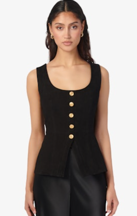 Cami NYC Nolan Suede Corset Top