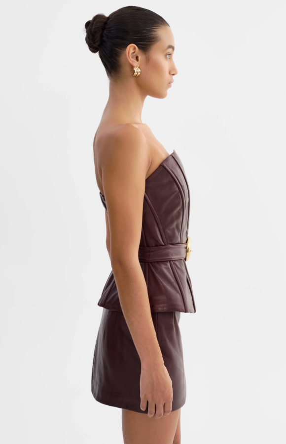 Cala Leather Bustier