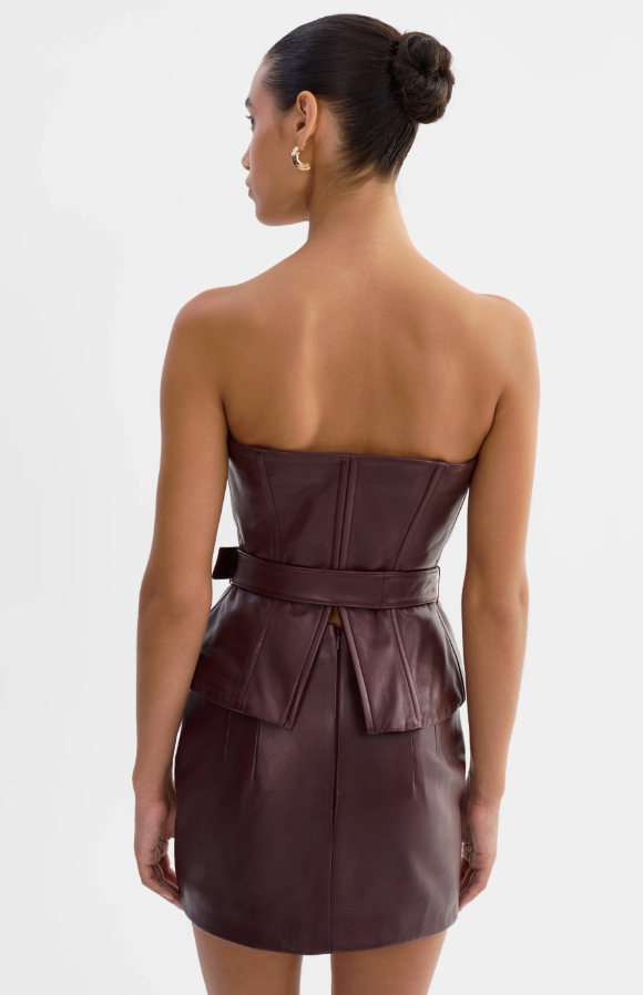 Cala Leather Bustier