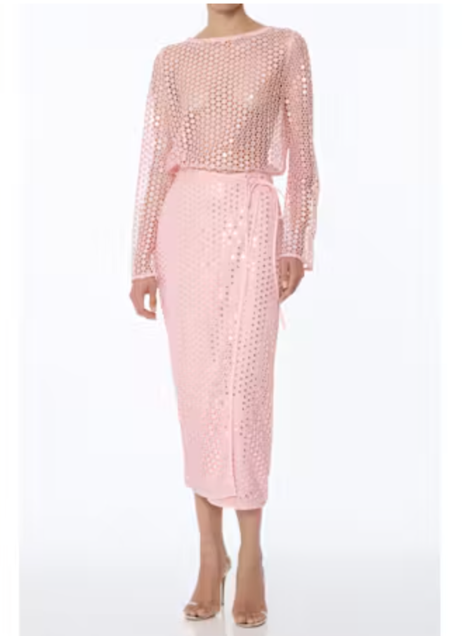 Daria Combo Wrap Skirt