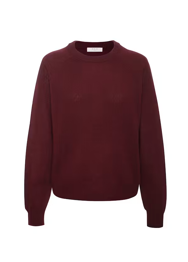 Emilie Cashmere Crewneck | Plumberry