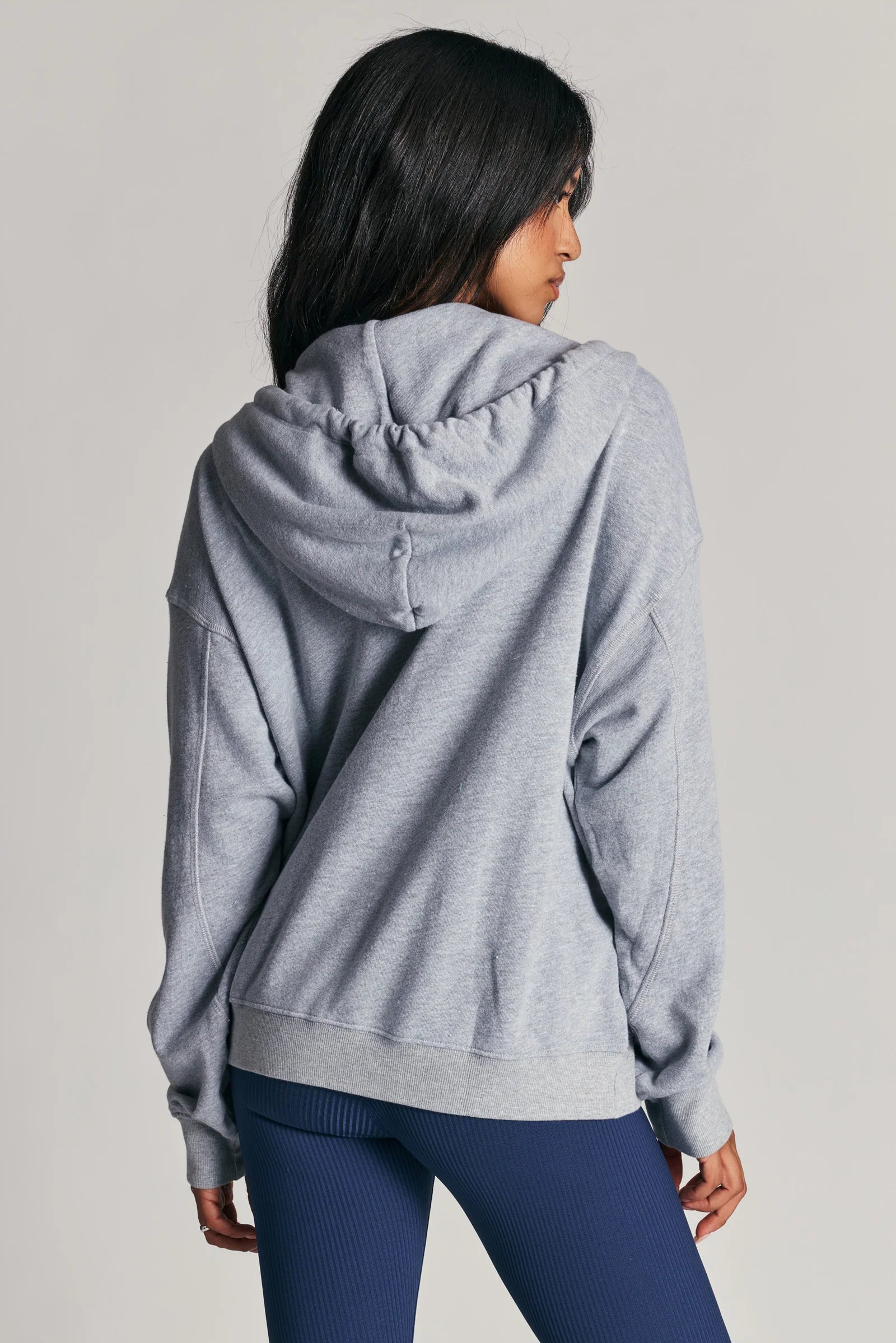 Stretch Boyfriend Zip Up Hoodie