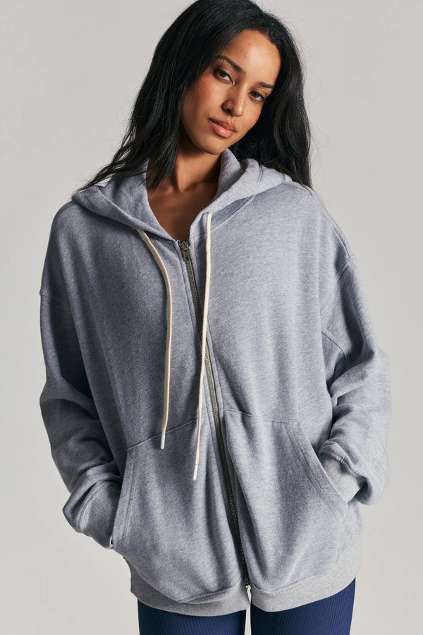 Year of Ours Stretch Boyfriend Zip Up Hoodie