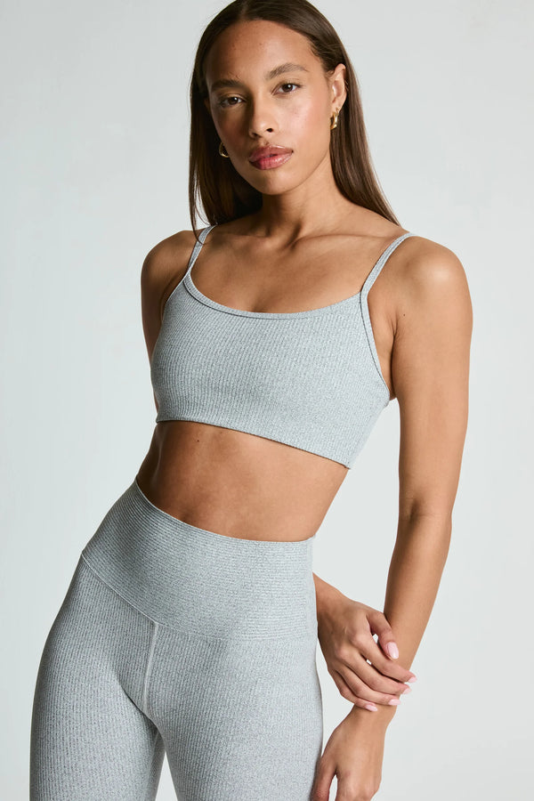 Year of Ours Ribbed Bralette | Heather Grey