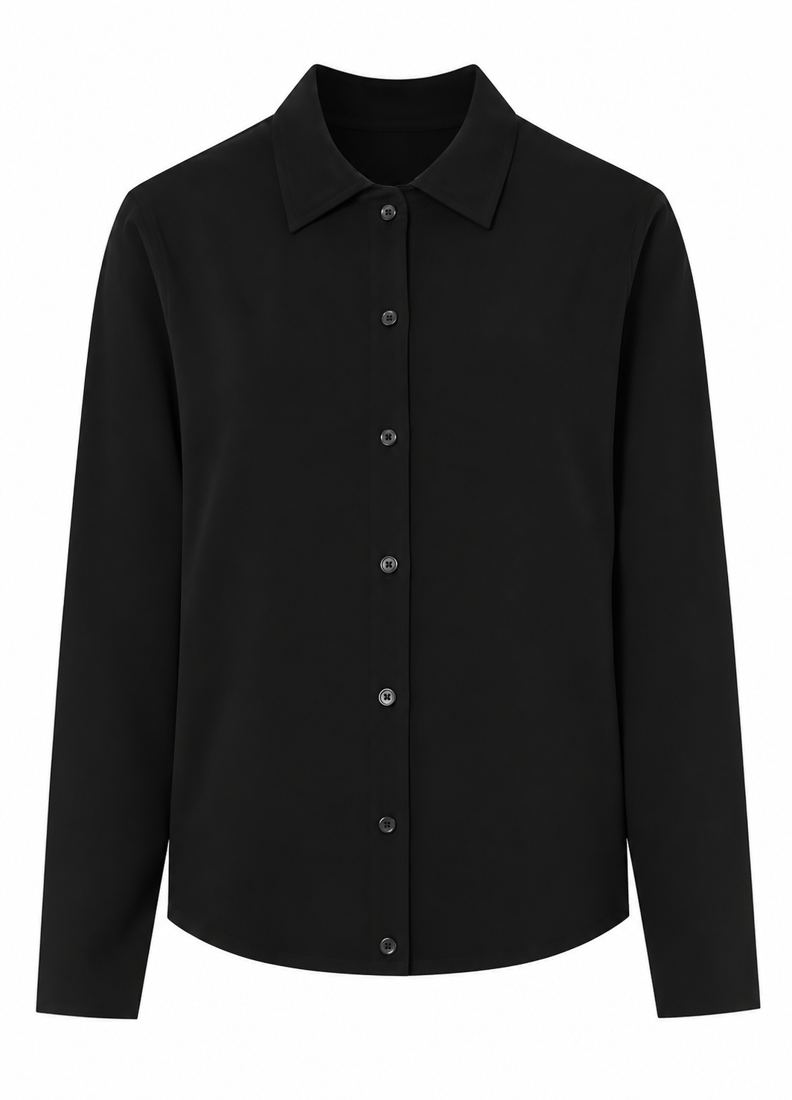 Kadri Cashmere Dress Shirt | Black