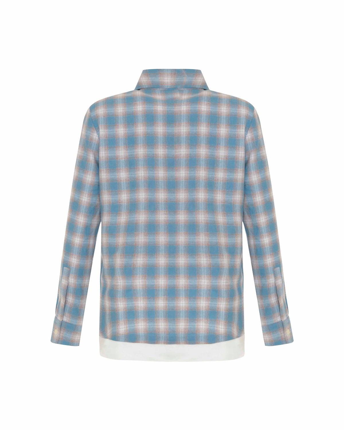 Europa Plaid Flannel Crystal Beaded Collar Shirt | Stillwater